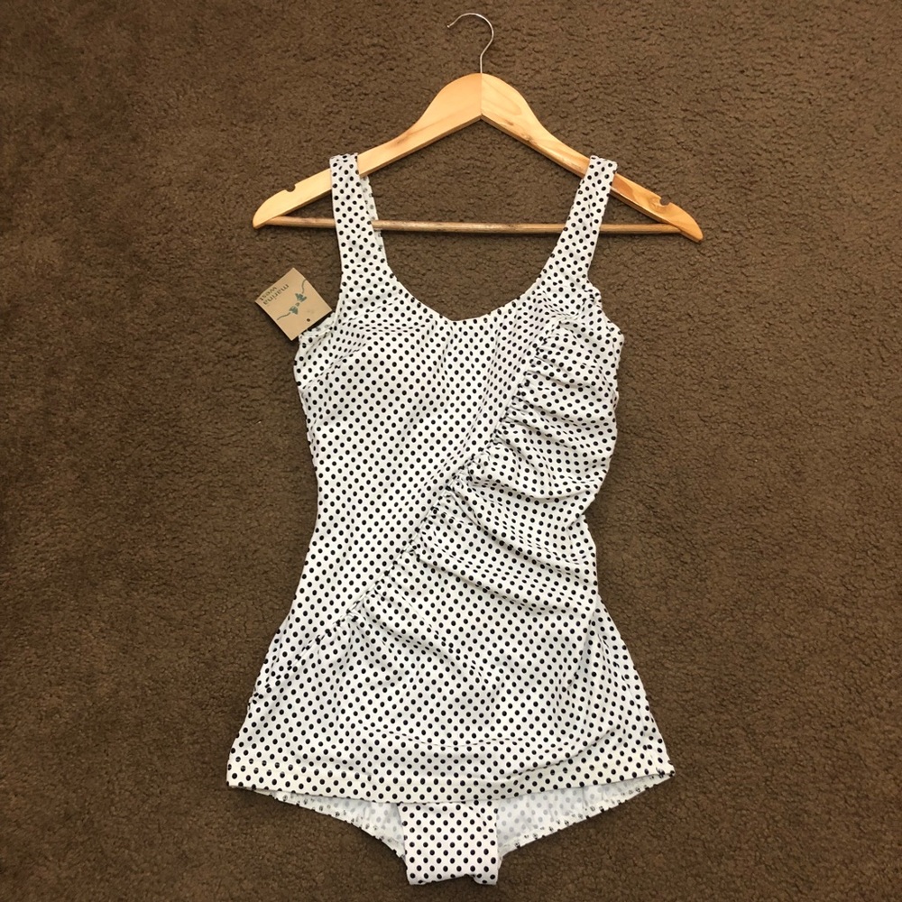 Retro One-Piece Swim Suit